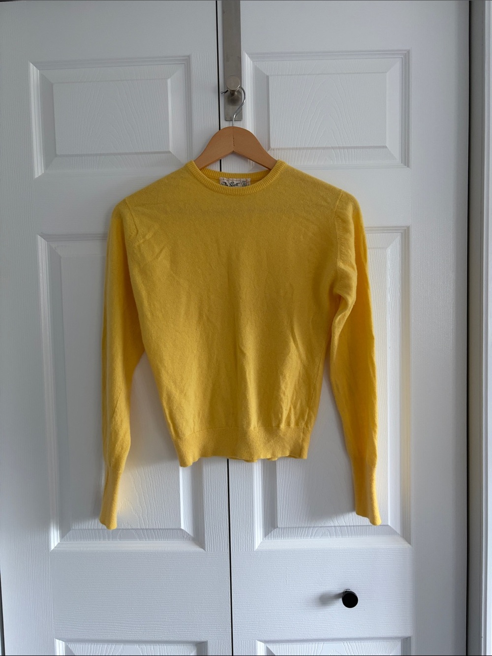 Bright Yellow Crew Neck Sweater